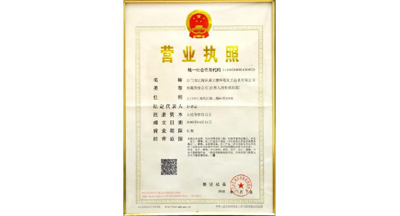 The business license